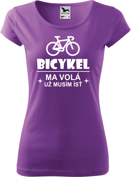 Dámske tričko Bicykel ma volá