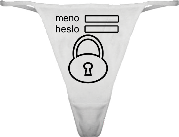 Tangá vtipné Meno heslo zámok