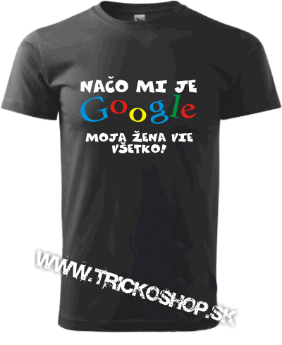 Pánske tričko Google žena