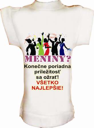 Tričko na fľašu K MENINÁM