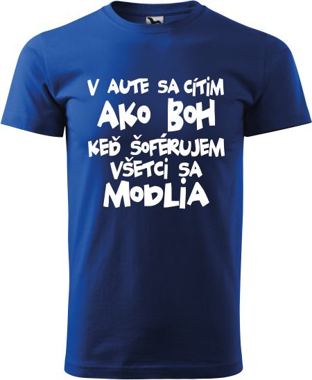 Pánske tričko V aute som Boh