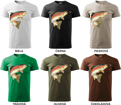 Pánske tričko Pstruh Rainbow