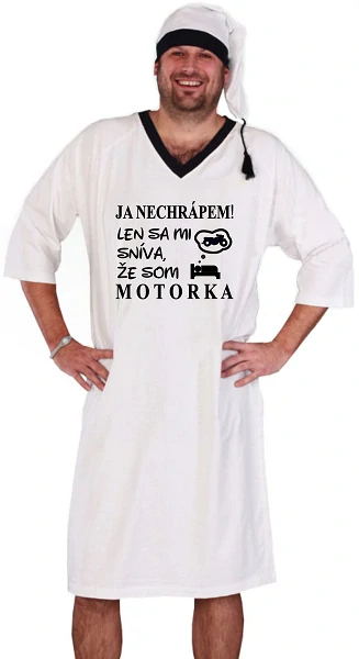 Nočná košeľa Ja nechrápem "motorka"