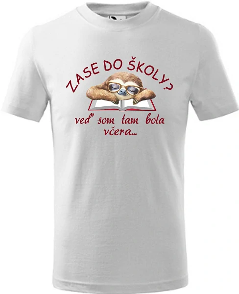 Detské tričko dievča ZASE DO ŠKOLY