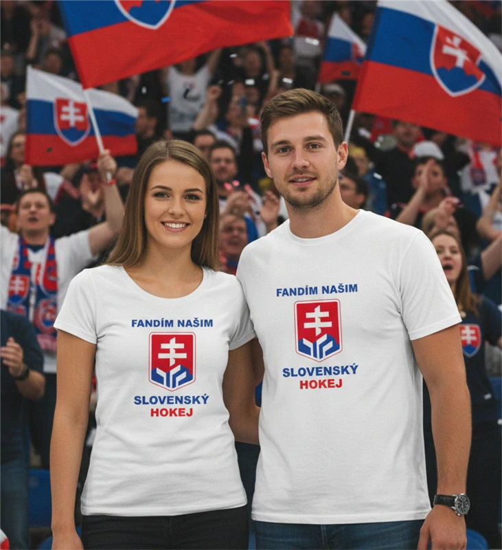 Pánske tričko Hokej Fandím našin