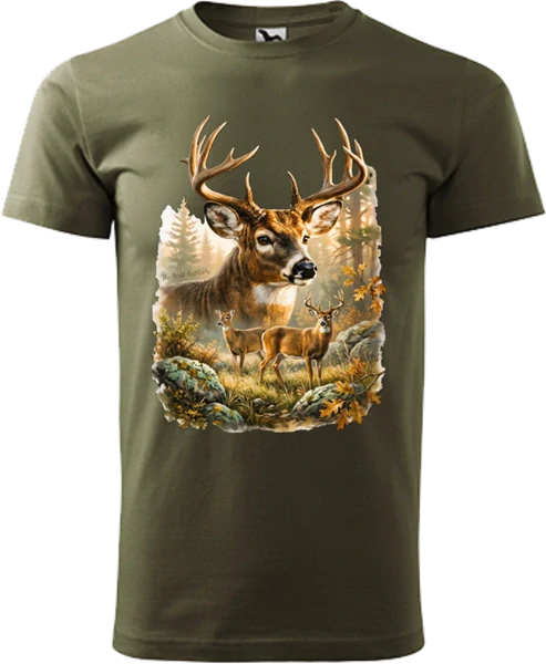 Pánske tričko Jeleň Wild new