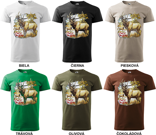 Pánske tričko Jeleň Call of the Wild