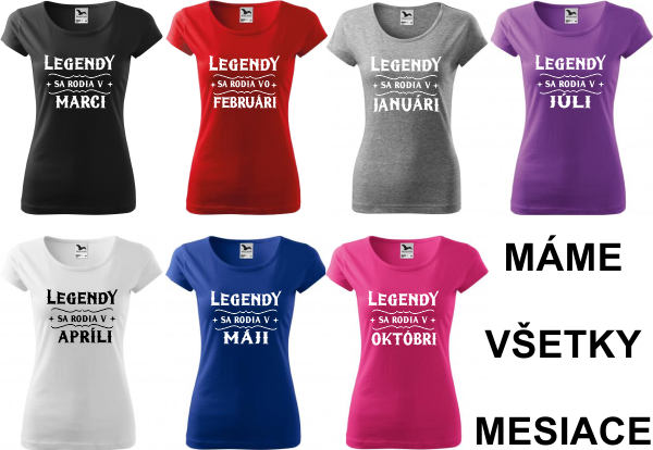 Dámske tričko Legendy
