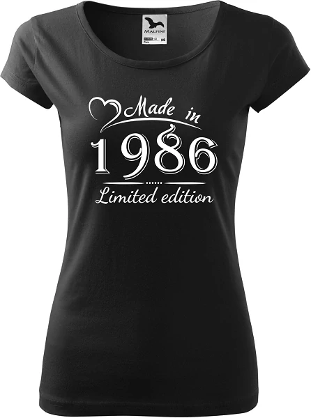 Dámske tričko Made in 1986