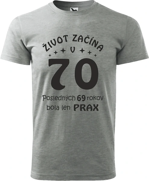 Pánske tričko Život začína v 70