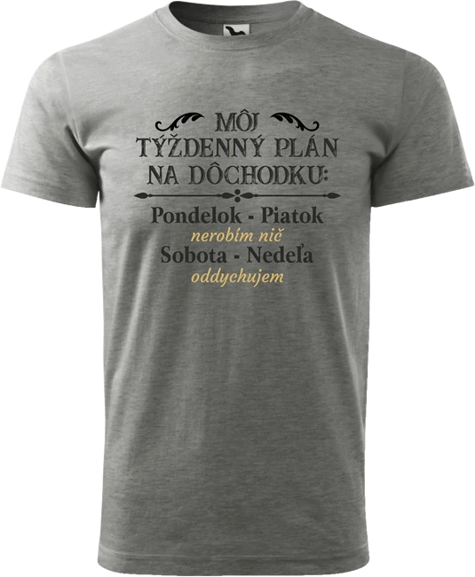 Pánske tričko Plán dôchodcu