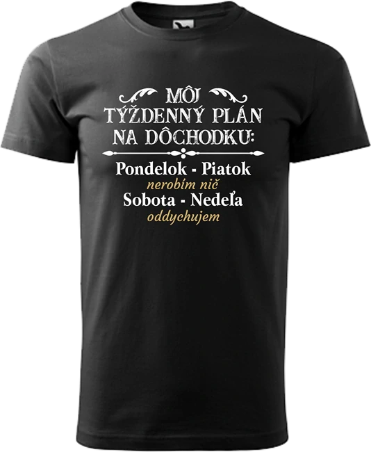 Pánske tričko Plán dôchodcu