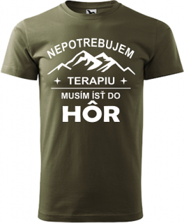 Pánske tričko Terapia hory