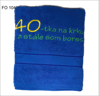 Osuška k 40. pre muža