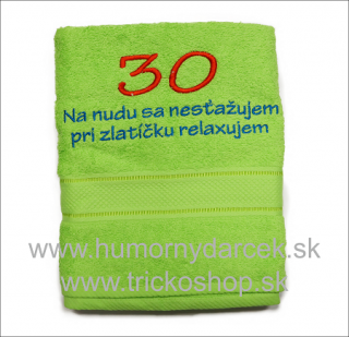Osuška k 30. pre muža