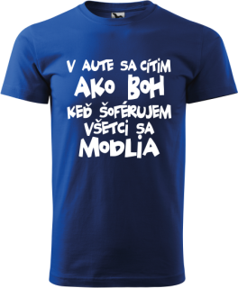 Pánske tričko V aute som Boh