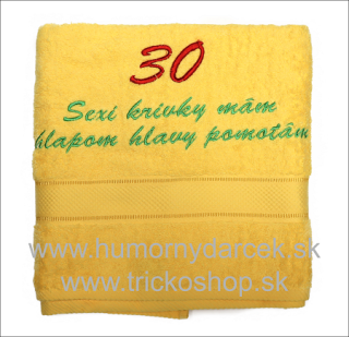 Osuška k 30. pre ženu