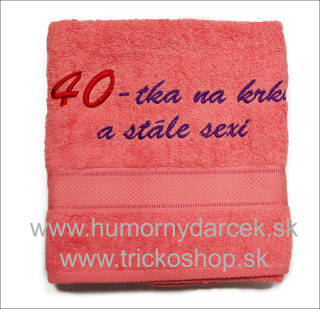 Osuška k 40r. pre ženu