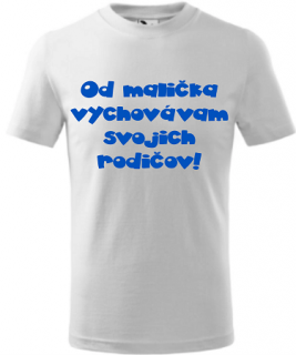 Detské tričko Vychovávam biele