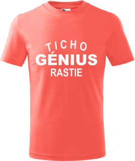 Detské tričko Génius korálové