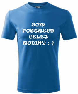 Detské tričko Postrach rodiny modré