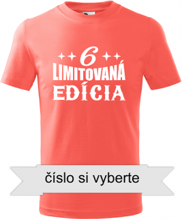 Detské tričko Limitovaná edícia korál