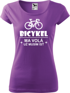Dámske tričko Bicykel ma volá