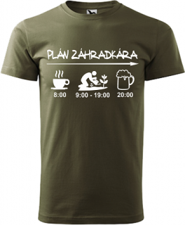 Pánske tričko Plán záhradkára