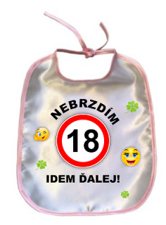 Podbradník k narodeninám 18 žena