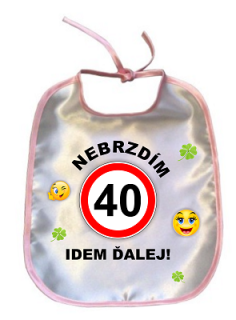 Podbradník k narodeninám 40 žena