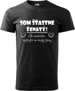 Pánske tričko Som šťastne ženatý