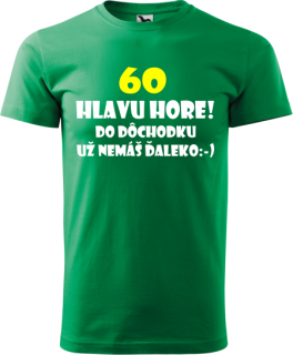 Pánske tričko Hlavu hore 60r