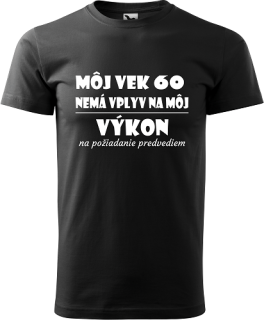 Pánske tričko Môj vek 60r