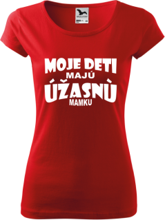 Dámske tričko Úžasná mamka deti