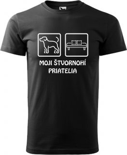 Pánske tričko Moji štvornohí priatelia