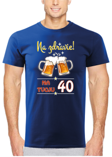 Pánske tričko Na zdravie s pivom 40