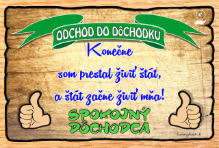 Preukaz Odchod do dôchodku muž