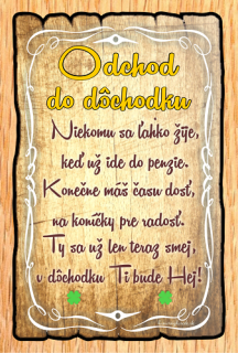 Preukaz Odchod do dôchodku new