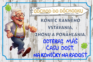 Preukaz Odchod do dôchodku muž