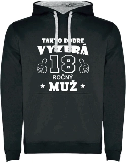 Pánska mikina Takto vyzerá 18 ročný