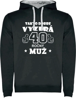 Pánska mikina Takto vyzerá 40 ročný