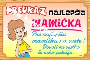 Preukaz Najlepšia mamička