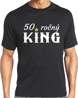 Pánske tričko 50 ročný KING