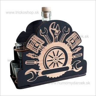 Drevený stojan pre mechanika