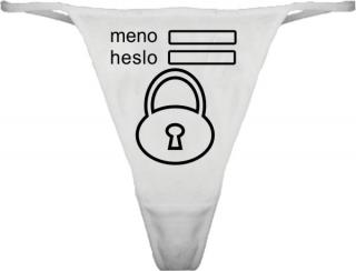 Tangá vtipné Meno heslo zámok