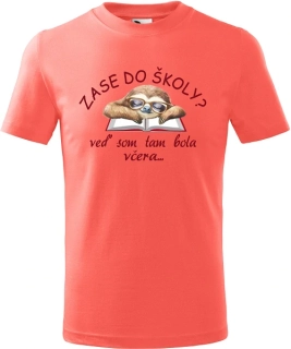 Detské tričko dievča ZASE DO ŠKOLY