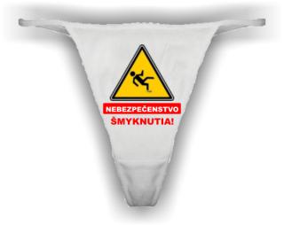 Tangá vtipné Pozor šmyk