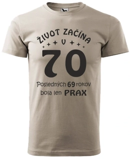 Pánske tričko Život začína v 70