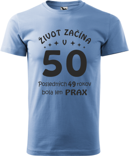 Pánske tričko Život začína v 50
