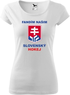 Dámske tričko Hokej Fandím našim